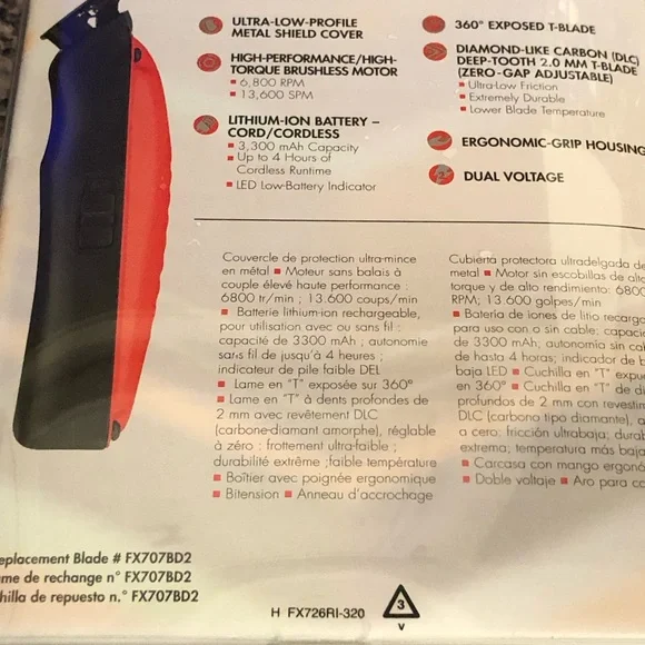 Babyliss Pro Lo-profx Cordless Clipper Limited Edition Van Da´ Goat Grooming